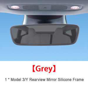 Silicone Rearview Mirror Protection Frame for Tesla Model Y Juniper Model 3 Highland 2026 Rearview Mirror Edge Protection Cover