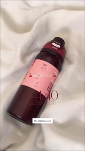 Owala FreeSip Limited Cherry Collab Insulated Water Bottle 24oz 32oz Stainless Steel Leakproof Tumbler