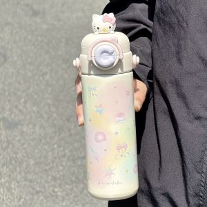 Pretty Insulated Straw Bottle Pink