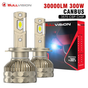 30000LM H7 LED Canbus Car Headlight Super HB4 H11 H4 H1 9012 HB3 9005 9006 H8 Lights Plug-N-Play Bulbs 300W 6000K Auto Lamp 2PC