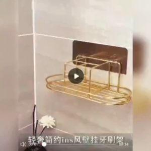 HP302 ที่วางแก้ว ที่วางแปรงสีฟัน ที่วางแปรงสีฟันในห้องน้ำ แปรงสีฟันไฟฟ้าสำหรับสองถ้วยน้ำยาบ้วนปาก