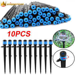 10pcs 360 Irrigation Sprinkler Spray Dripper Garden Plants Watering Nozzle