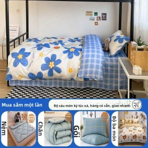 Bộ Đồ Chăn Drap Gối Kí Túc Xá