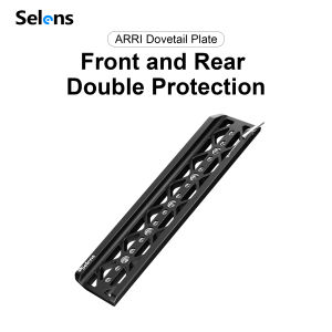 Selens 8-inch/10-inch/12-inch ARRI Dovetail Quick Plate DIN Rail Rabbit Cage Kit Double Insurance Aluminum Alloy Head Dual Tube Base Photography Accessories