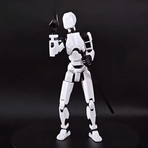 New Style 3d Dog Lucky 13 Movable Assembling Doll Mechanical Style DIY Robot Decompression Toy Desktop Decoration