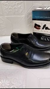 Sepatu pantopel kulit handeler pria untuk kerja kantorngajarpesta hitam 39-43