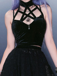 Áo Ba Lỗ Cổ Treo Gợi Cảm Cho Nữ Áo Ba Lỗ Ngắn Thường Ngày Mùa Hè 2022 Áo Ba Lỗ Cổ Chữ V Màu Trơn Đa Năng