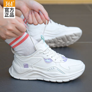 Giày Chạy Bộ Nữ Mùa Đông Mới 361 Độ Giày Thể Thao Thoáng Khí Lưới Bề Mặt Da Giày Chạy Bộ Nhẹ EVA Chống Trượt