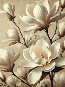 HUACAN Embroidery Sets Orchid Flower 11CT Cross Stitch Kit Lotus Floral Printed Canvas Needlework Decor For Home