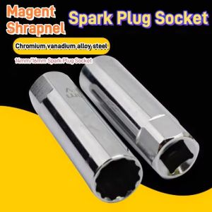 Universal spark plug socket wrench with strong magnetic 12 angle 14mm 16mm spark plug disassembly automatic maintenance tool
