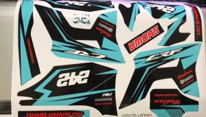 Decal Sticker crf 150l dekal stiker fullbody tosca simple