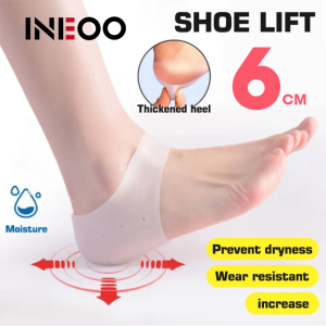 INEOO 1 Pair 1.5/2/3/5/6cm Height Increase Insole Invisible Silicone Height Increase Shoe Sole Pad