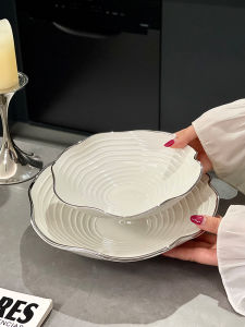 Đĩa Gốm Sứ Dễ Thương Đơn Giản Cho Phụ Nữ Dùng Trong Nhà Bếp Đĩa Salad Đĩa Trái Cây Đĩa Nấu Ăn Đĩa Súp Đĩa Tròn 8 Inch