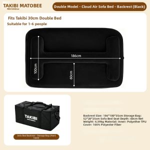 Takibi | Portable Inflatable Mattress Outdoor Camping Bed Double Person