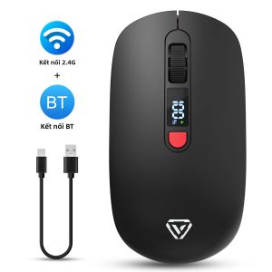 APAYADO | Chuột Bluetooth Không Dây APAYADO T03 Thiết Kế Tiện Dụng Sạc USB-C Hiển Thị Trạng Thái DPI Có Thể Điều Chỉnh Cho PC Laptop - 2.4 GHz