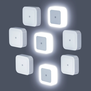 1-8pcs Night LightNight Lights Plug into WallNightlight Night Light for AdultsPlug in Night LightsBathroom Bedroom Soft Whit