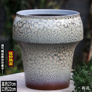 Creative Large Diameter Ceramic Plant Pots for Succulent Plants Triangular Plumeria Porous Flower Pots Indoor Outdoor Use