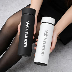 Hyundai | 500ML Car Vacuum Cup Thermos Flask 304 Stainless Steel Kettle For Hyundai IONIQ Sonata Elantra Grandeur i20 i10 SantaFe i30