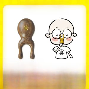 GenOptics Aura Essence Ebony Massage Frog Solid Wood Meridian Muscle-Poking Stick Nose Bridge Eye Circumference Special Massager Skin Care Match