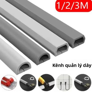 1PC 18.11in/78.74in/39.37in PVC Thân Tầng Bao Vô Hình Quản Lý Cáp Chống Bước Trái Đất Hệ Thống Định Tuyến Dây