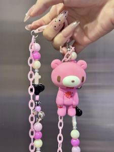 Sweet - yet - Spicy✨ Pink Bear Chain & Studded Black Bear Pants Chain
