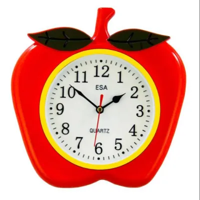 Jam Dinding Esa Apel Jam Dinding Unik Motif Apel Dekorasi Modern