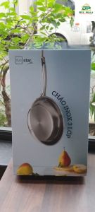 Chảo Inox 304 nông lòng 3 lớp Fivestar cao cấp đáy phẳng đúc liền thân sử dụng cho mọi loại bếp