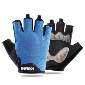 MONLEYTA | Mens Cycling Gloves Half Finger Thin Summer Outdoor Bike Anti-slip Breathable Shock-absorption Vibrant Fitness Sports Gloves