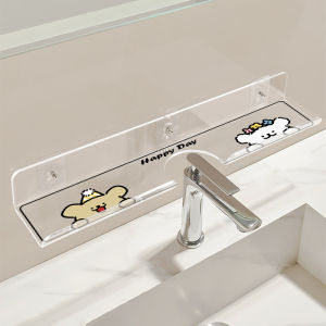 Minimalist Bathroom Shower Rack Tray Punch-Free Racks Hanging on a Faucet Acrylic Bathroom Storage Rack