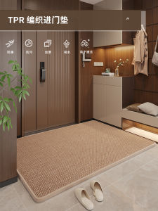 Modern Simple Entrance Door Mat Home Use Dirt Resistant Wash Free Cuttable Carpet for Hallway Door Threshold Non Slip Rug
