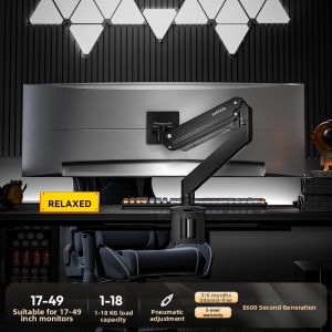 Brateck | Heavy-Duty Arm Portable Large Screen Monitor Stand Vesa Mechanical Arm