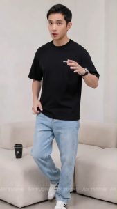 Quần Jeans Nam Dáng Rộng Baggy Ống Suông – Basic Everyday Style QJS002