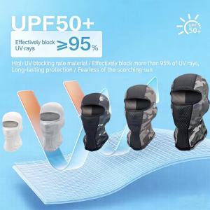 WRELS | Summer Kids Balaclava Mask Anti UV Sunshade Glasses Hole Outdoor Face Cover Breathable Sweat Absorbent Helmet Liner Inner