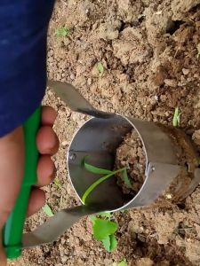 Alat Pelubang Tanah/ Pertanian Stainless Alat Penanam Bibit/Penanam Bibit/ Planter Tool/Bulb Planter Automatic Transplanter