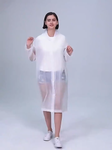 เสื้อกันฝน EVA ง่ายต่อการพกพา กันน้ำ มีฝาปิด ปล่อยปก กระโดดปก