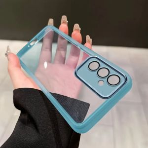 Transparent Phone Soft Case For Samsung Galaxy A36 A56 A26 5G A17 A07 S25 FE Plus Ultra Eedg Camera Lens Protector Film Cover