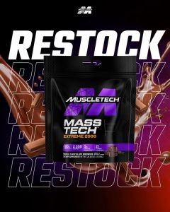 MUSCLETECH Masstech Extreme 2000 20 lbs - Mass Tech Suplemen Gainer 9 kg