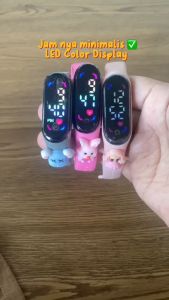 JTK01: Jam Tangan Anak Karakter Led Motif Kartun Mickey Pikachu Superhero Princess Bahan Silikon Untuk Anak / Jam Tangan Karakter Tahan Air