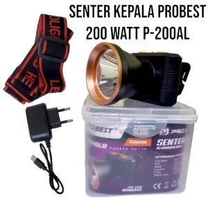 Senter Kepala 200Watt probest. P200AL. CAHAYA PUTIH