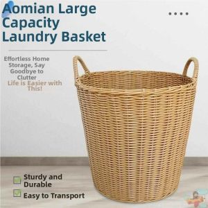 MOMIAN | Luxury Bamboo Storage Basket Large Size
