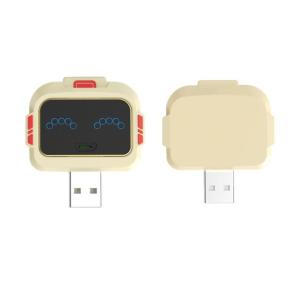 Voice Control Smart USB Socket Converter Lamp Protection Lights Switch Expansion Docking Station -English Voice Control Socket