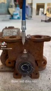 Bơm mỡ bò 2 cánh 6 chấu cao cấp  Dụng cụ bơm mỡ bò Đầu bơm mỡ bò tặng kèm dây