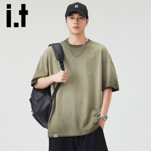 izzue | Áo Thun Dye Tie Mỏng Rộng Cổ Tròn Phong Cách Mỹ Chất Cotton Sạch 100%