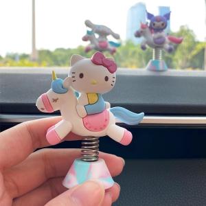ของตั้งโชว์ตกแต่งภายในรถยนต์ลายหมาลอเรลคิตตี้อุปกรณ์ตกแต่งรถยนต์น่ารักตุ๊กตาสาวคอนโซลกลาง