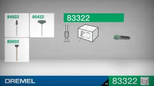 [ GH HARDWARE ] DREMEL Silicon Carbide Grinding Stone 3.2mm - 83322