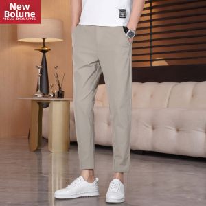 NEW BOLUNE | Cool Lightweight Summer 9-inch Mens Tapered Pants