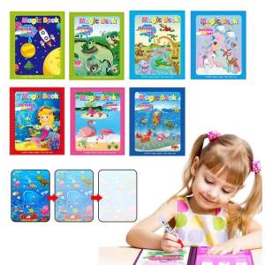 Tranh tô màu nước ma thuật - Magic Water Book - không dính bẩn tay chân nhiều chủ đề cho bé