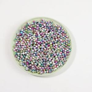 100 Chiếc 6mm Nhiều Màu Sắc Bóng Acrylic Hạt Nhăn Tròn Rời Hạt Để DIY Làm Đồ Trang Sức - Vòng Cổ Vòng Tay Bông Tai Phụ Kiện