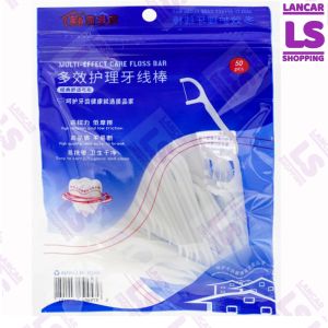 [COD] Pembersih Sela Gigi Dental Floss Benang Tusuk Gigi isi 50 Pcs