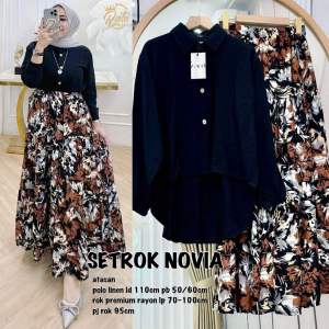 SETROK RAYON NATASHA SETELAN ROK MODEL TERBARU